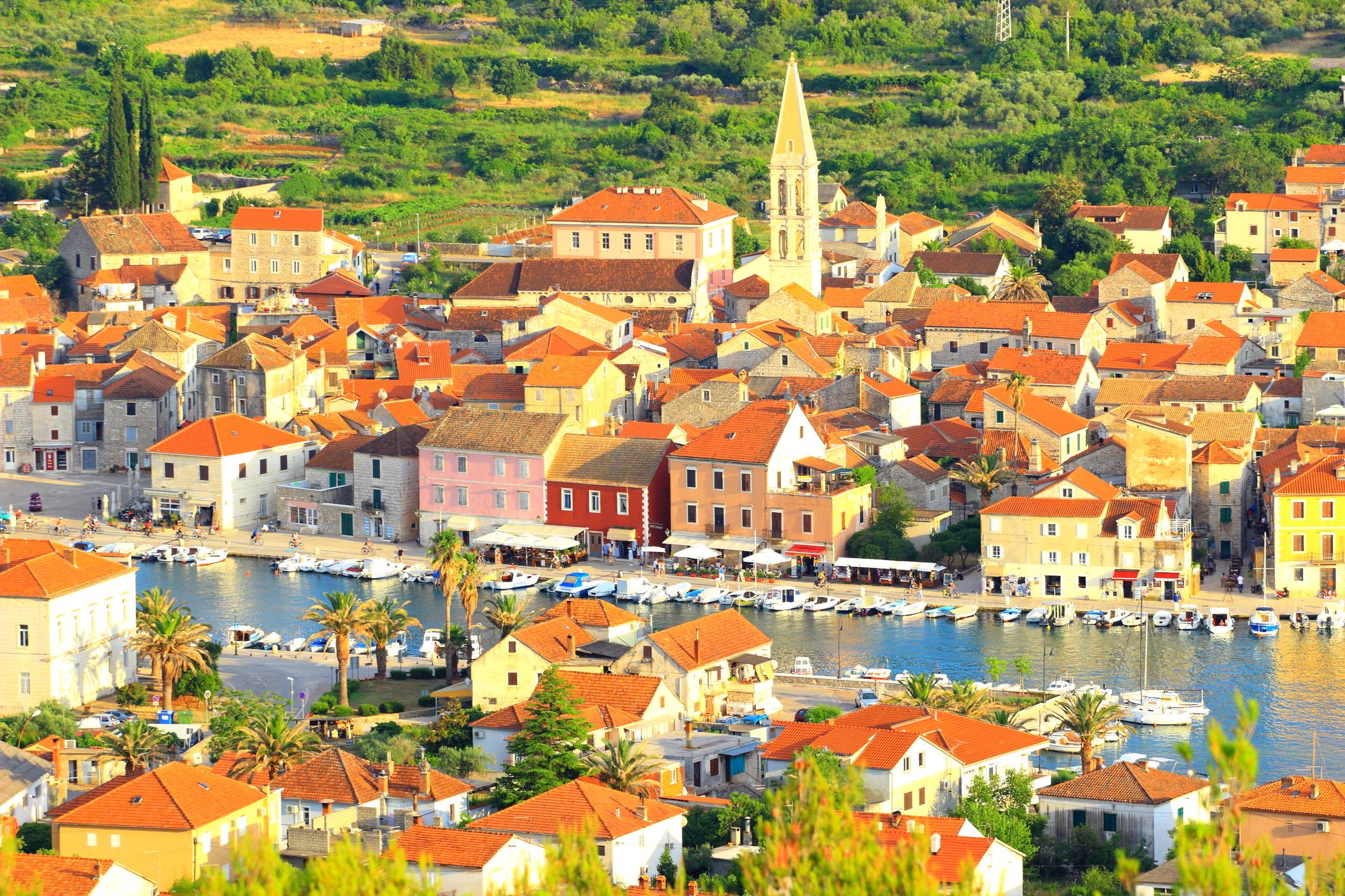 Stari Grad harbour on Hvar island, Croatia — one of the oldest towns on the Adriatic