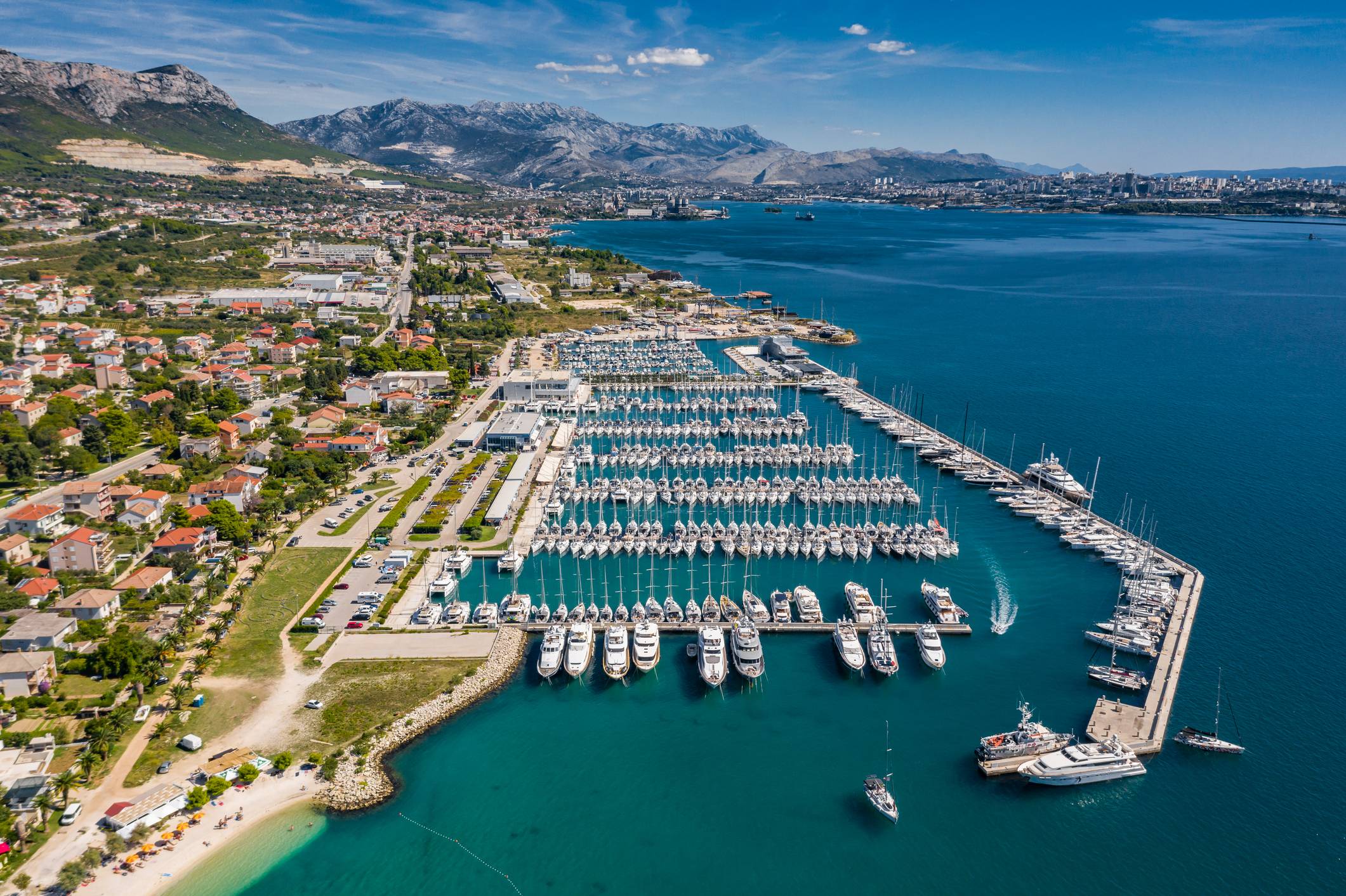 Final coastal passage returning to Marina Kaštela, Split — last leg of the Dubrovnik Crown Route sailing passage