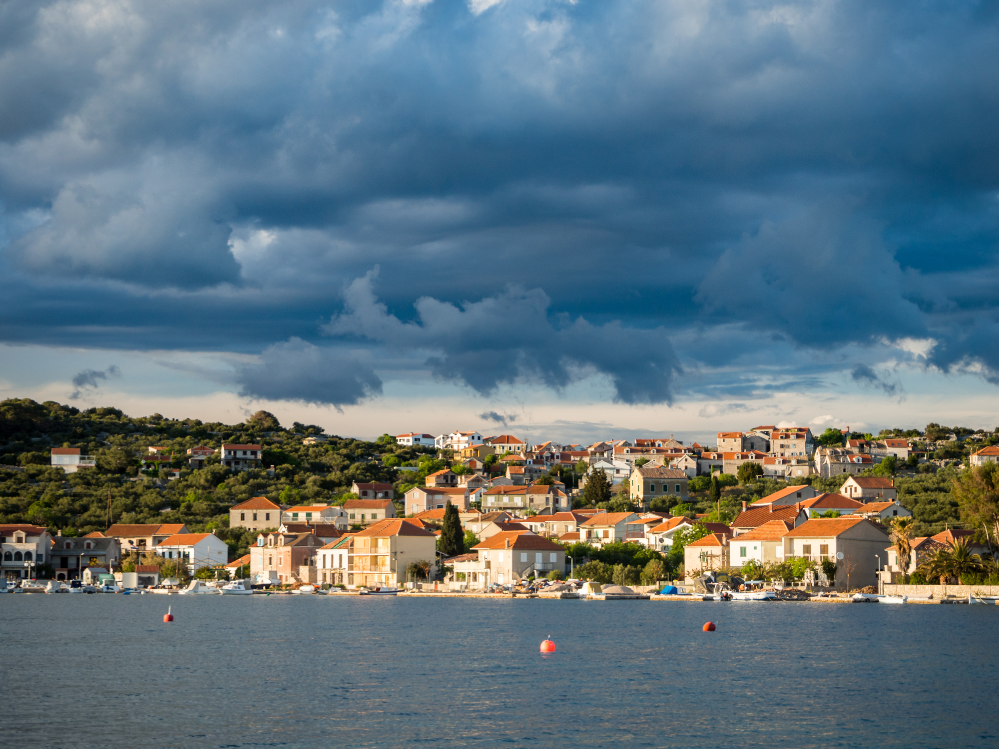 Kaprije island bay, northern Dalmatia — weather alternative to Žirje on the Krka Kornati route