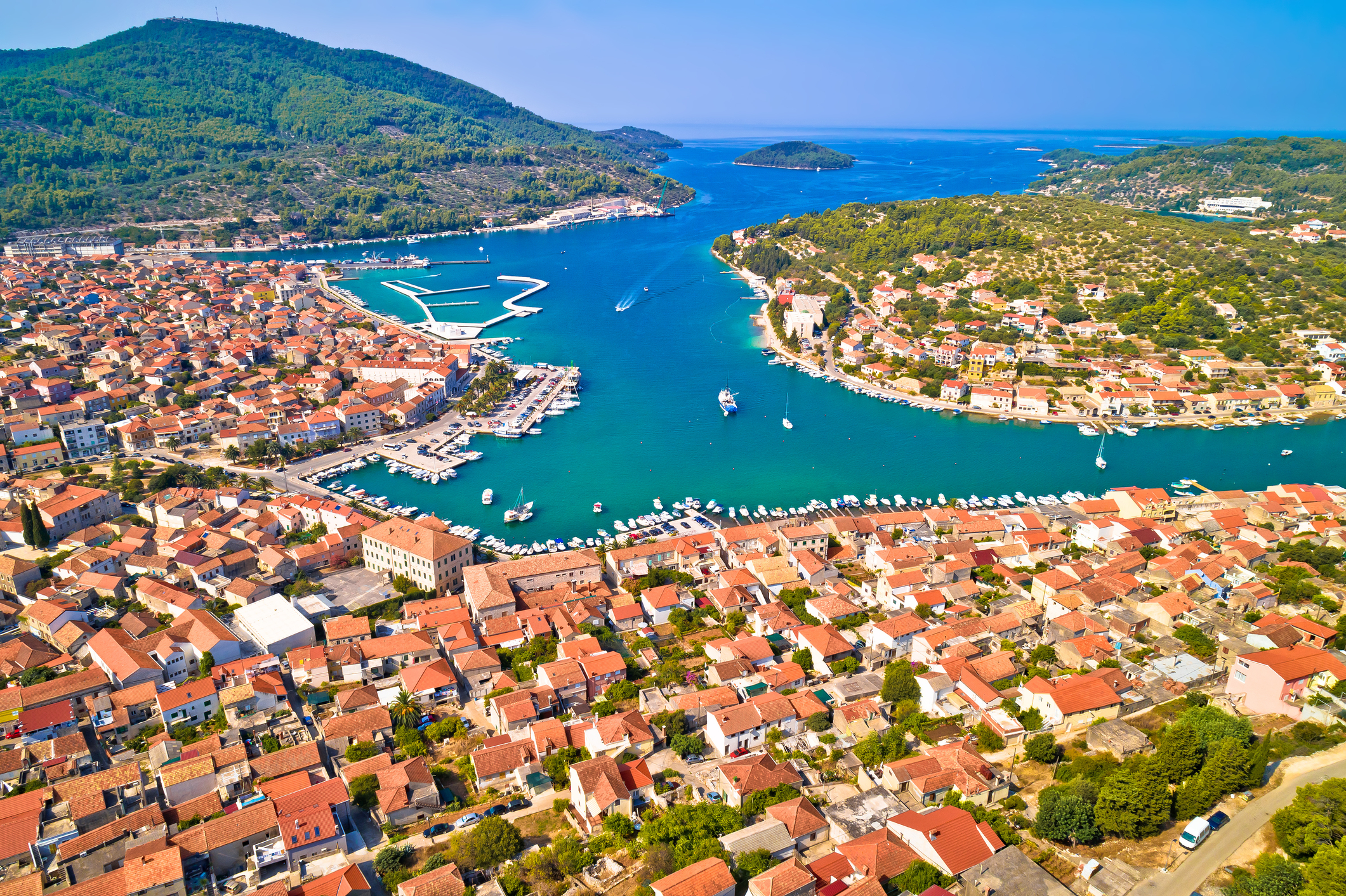 Vela Luka harbour, Korčula island, staging stop on Day 3 of the UNESCO and Historic Harbours sailing route